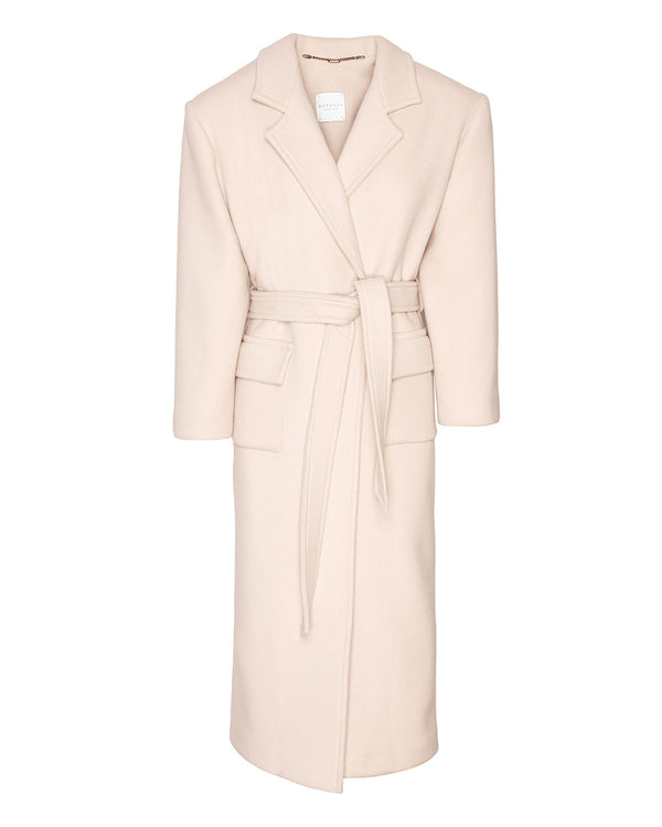 Cashmere oversized shoulder wrap coat - Tenue