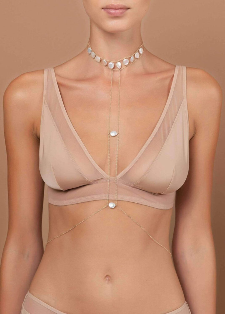 Crown Choker Pearl Body Chain - Tenue