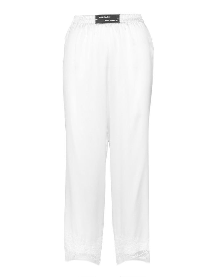 SILK CULOTTE PANTS WITH EMBRODERY - Tenue