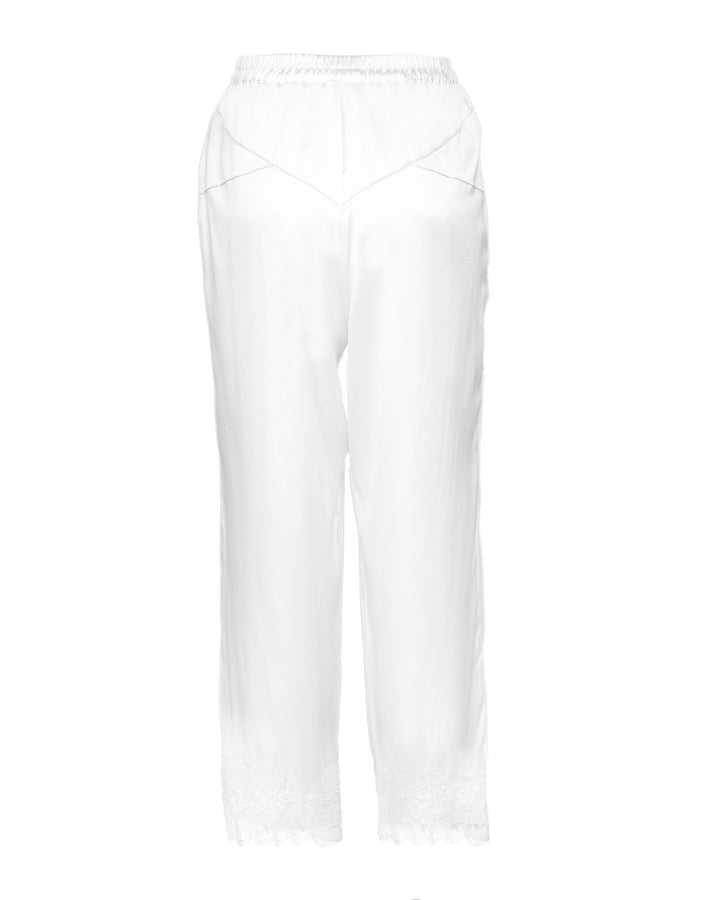 SILK CULOTTE PANTS WITH EMBRODERY - Tenue