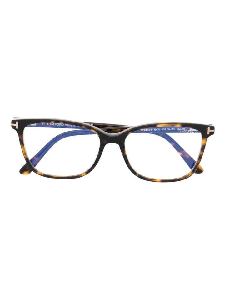 TOM FORD Eyewear tortoiseshell-effect square-frame glasses - Tenue