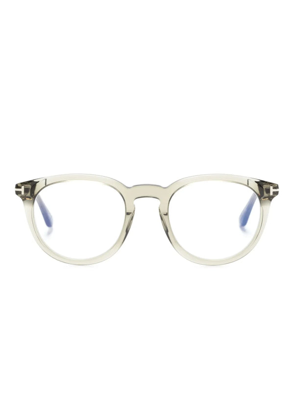 TOM FORD Eyewear logo-plaque transparent glasses - Tenue