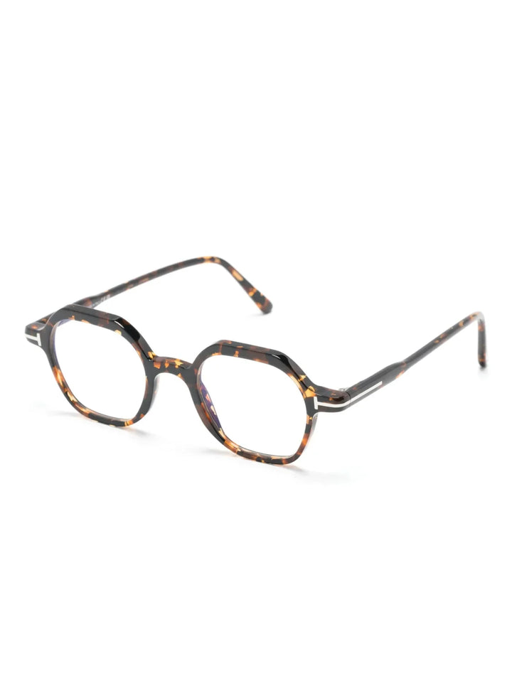 TOM FORD Eyewear TF5900B geometric-frame tortoiseshell glasses - Tenue