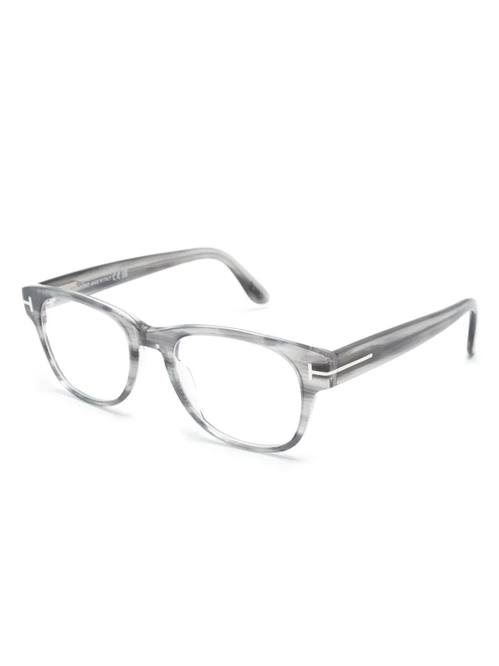 TOM FORD Eyewear FT5898B logo-engraved round-frame glasses - Tenue