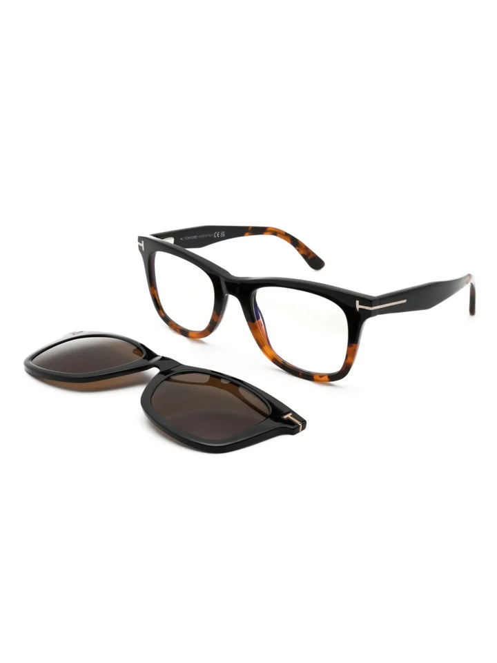 TOM FORD Eyewear square-frame clip-on glasses - Tenue