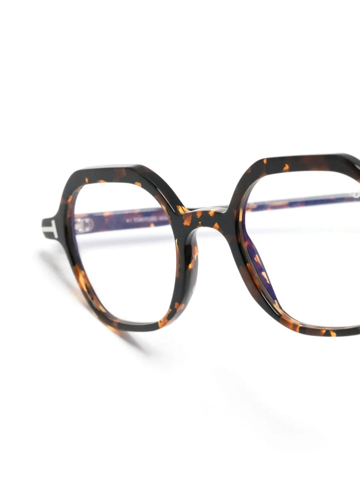 TOM FORD Eyewear TF5900B geometric-frame tortoiseshell glasses - Tenue