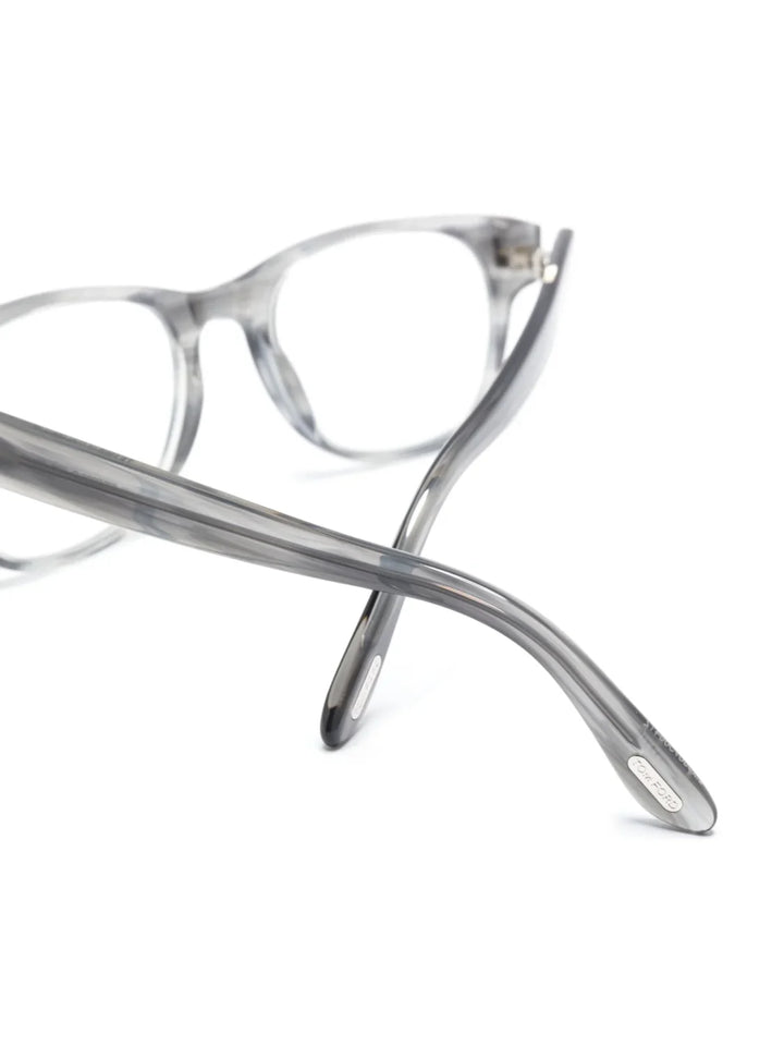 TOM FORD Eyewear FT5898B logo-engraved round-frame glasses - Tenue