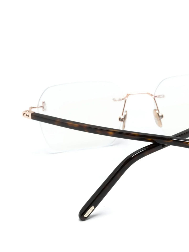 TOM FORD Eyewear rimless rectangle-frame glasses - Tenue